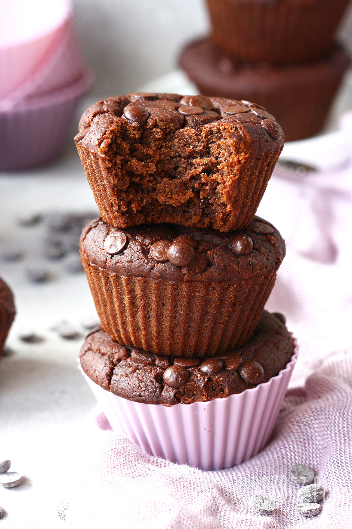 Bezglutenowe muffinki czekoladowe z nutą kawy i pomarańczy (wegańskie