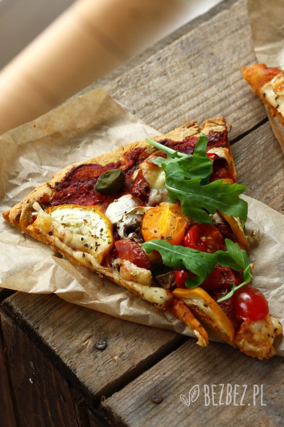 Pizza z batata bez glutenu, mleka i jaj