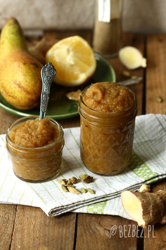 Mus gruszkowy z nutą imbiru i kardamonu