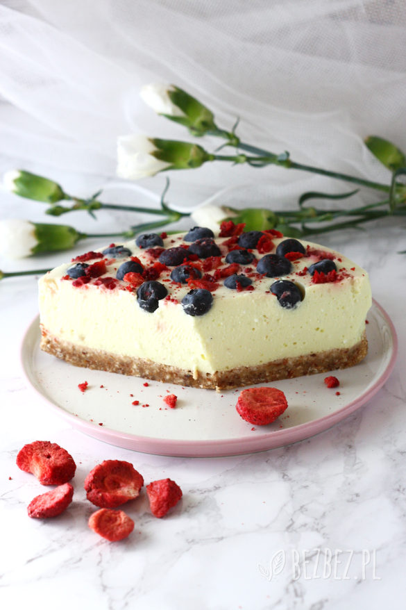 Sernik na zimno bez mleka i glutenu