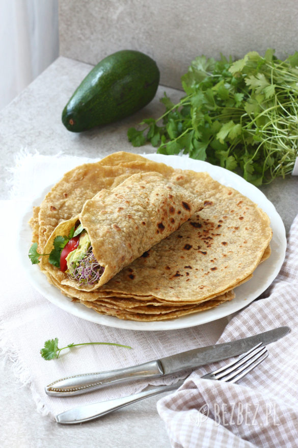 Tortille bezglutenowe bez jajek i nabiału