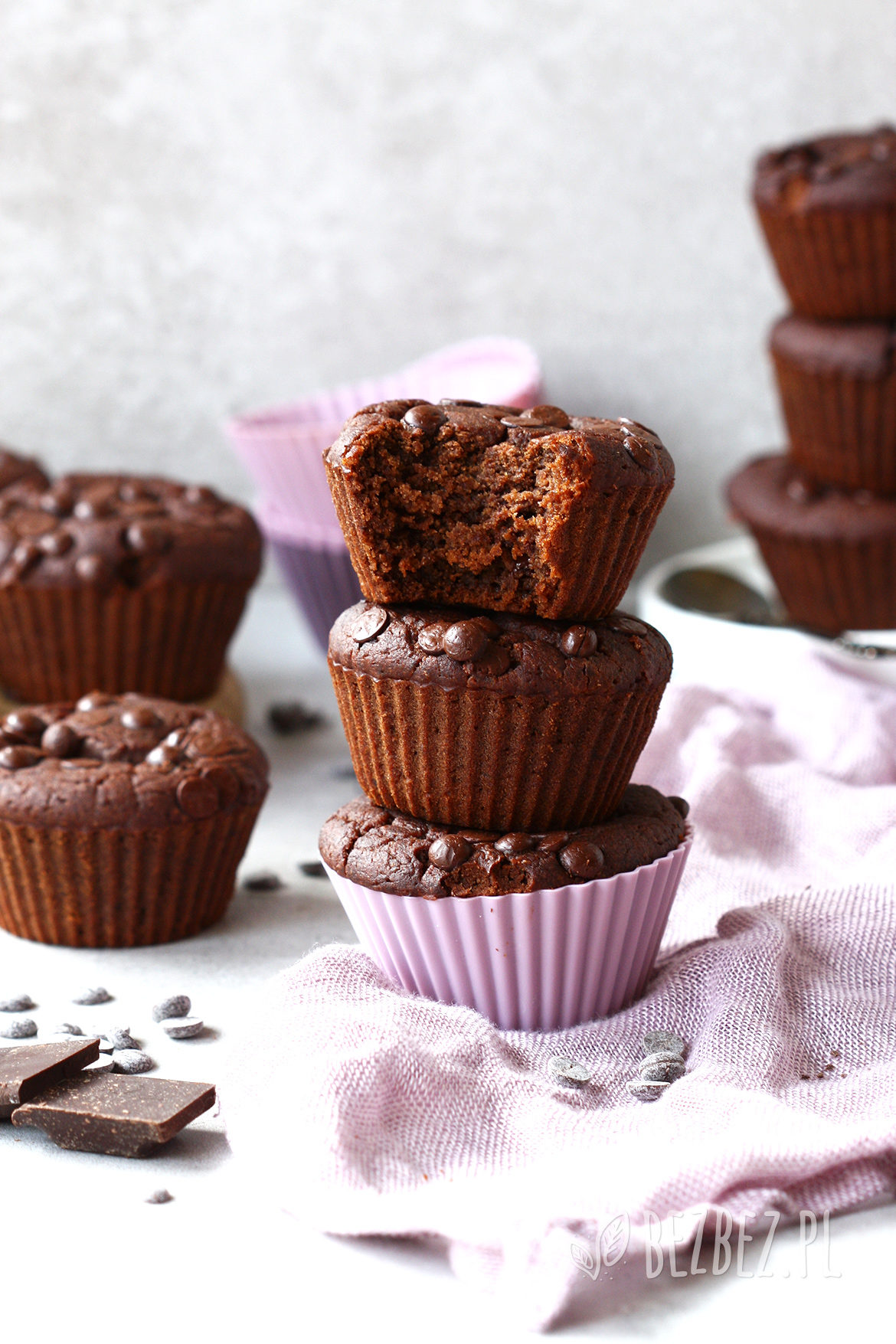 Bezglutenowe muffinki czekoladowe z nutą kawy i pomarańczy (wegańskie