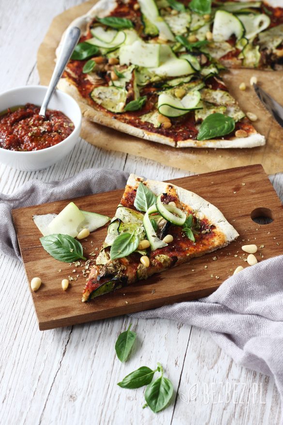 ekspresowa pizza bez glutenu i drożdży, wegańska