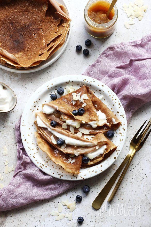 Bezglutenowe naleśniki kasztanowe bez jajek i mleka