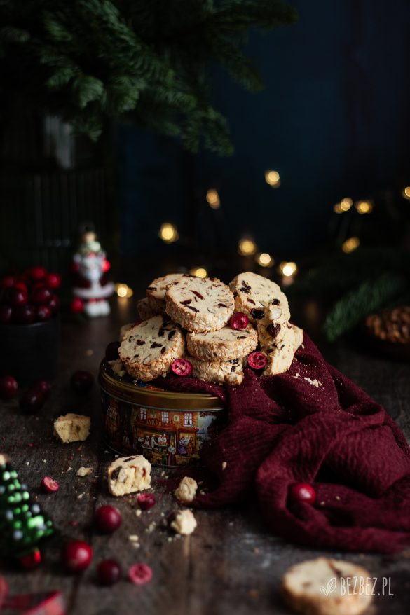 Bezglutenowe ciasteczka Cranberry Noel